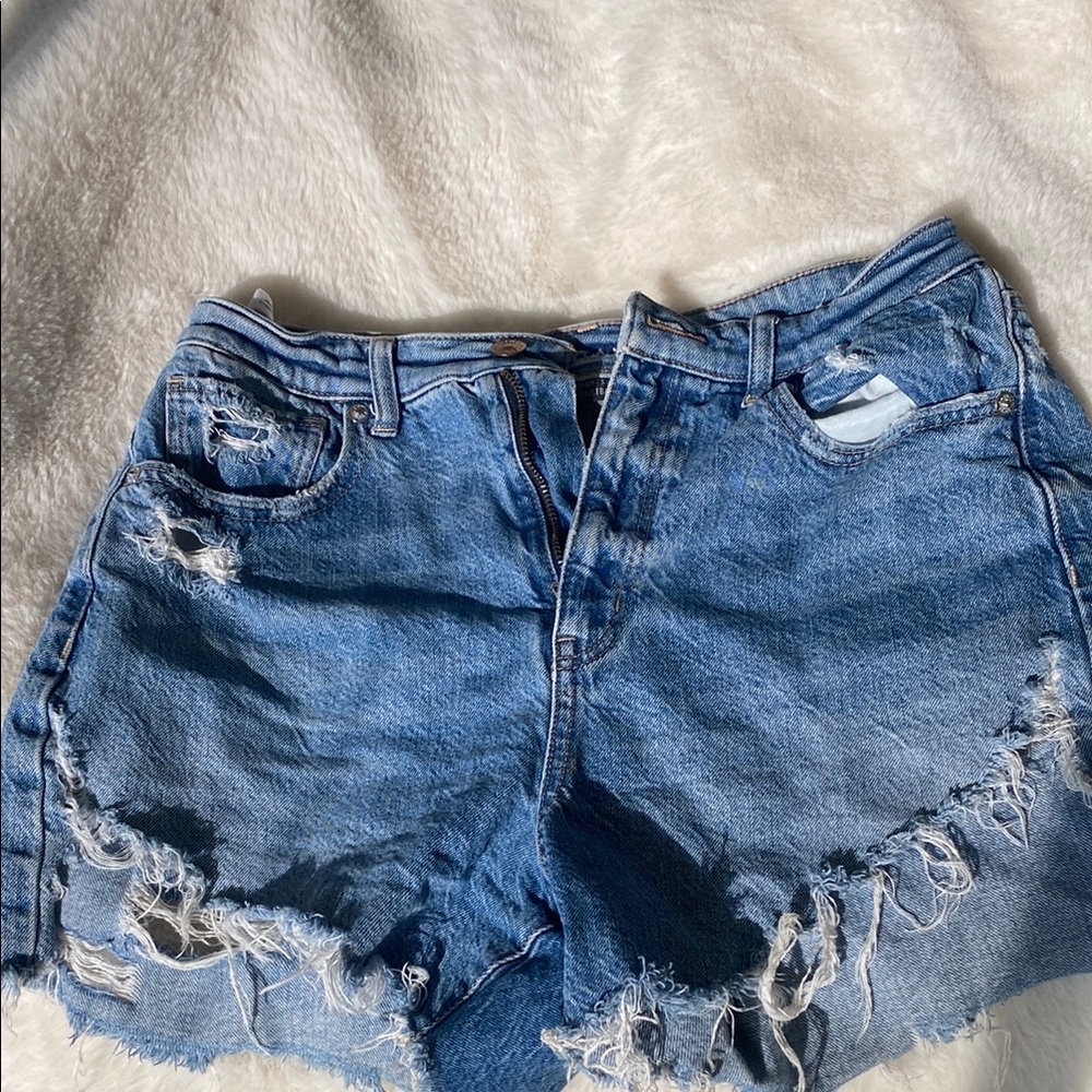 Distressed Denim Women's Shorts